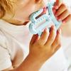Silicone Teether for Babies Mom's Hand Toy Blue MinikOiOi 1 pc.