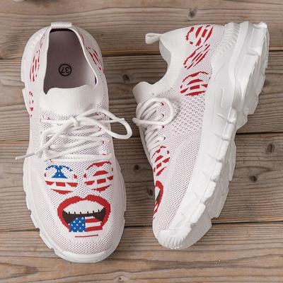 Модные сетчатые спортивные вулканизированные туфли, дышащие плетеные туфли на платформе на шнуровке, модные повседневные кроссовки для ходьбы и тенниса, женские кроссовки на плоской подошве