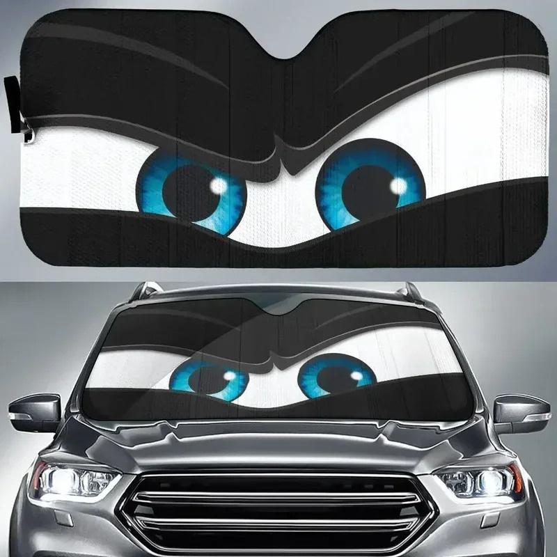 Cartoon Big Eyes Car Sunsha Car Windshield Automotive Accessories Car Protection Window Sunsha Screen DecorationWindshield Sunshades 1