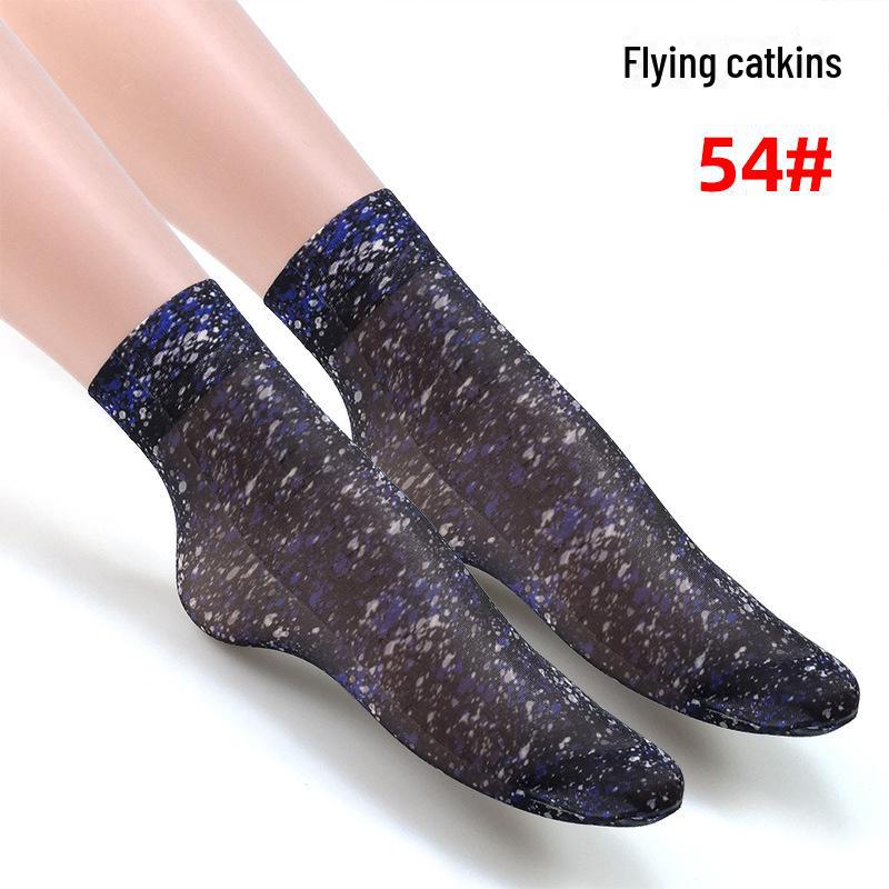 Короткие летние носки в женском стиле с различными милыми узорами