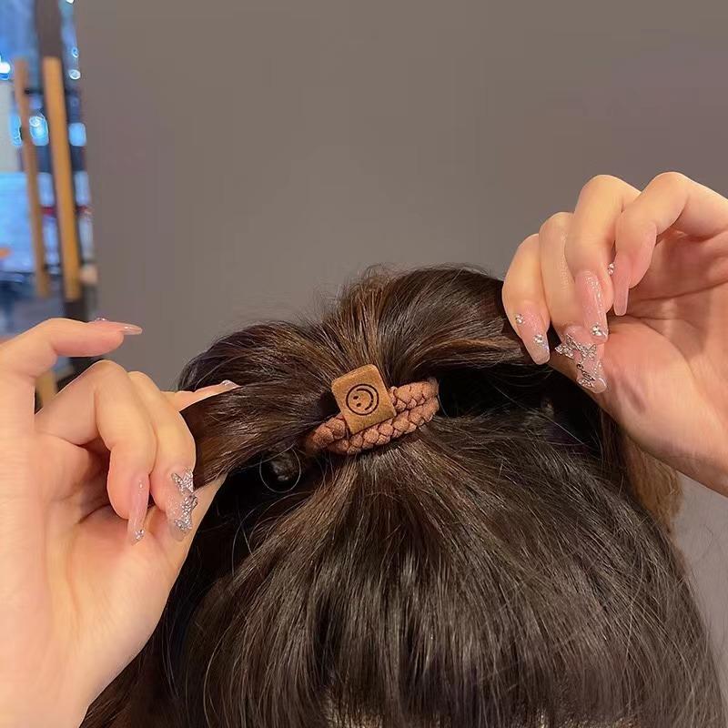 Минималистский набор резинок для волос Twist, мягкие, эластичные, повседневные, универсальные резинки для волос с хвостиком