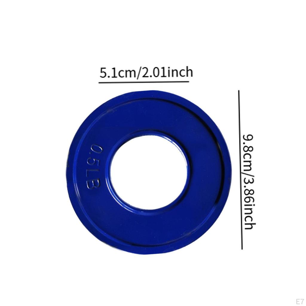 2 Pieces Fractional Weight Plates Color Coded Dumbell Weights Small Change for Home Gym