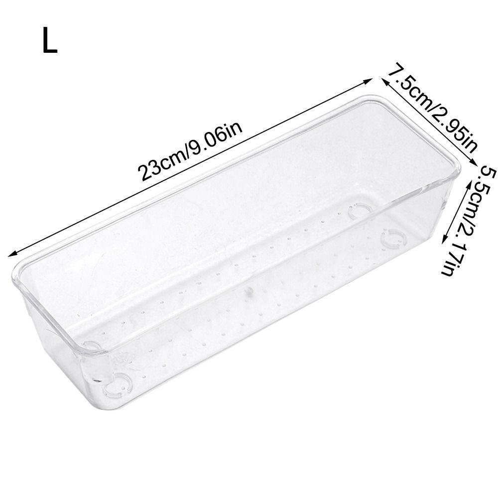 S/M/L/XL/XXL Настольный ящик для хранения Прозрачный органайзер для косметики Коробки Прочный органайзер для хранения