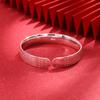 Ethnic Style Silver Bracelet Children's S999 Foot Silver Heart Sutra Buddha Inscription Bracelet Bracelet Bracelet, Gift for Mom
