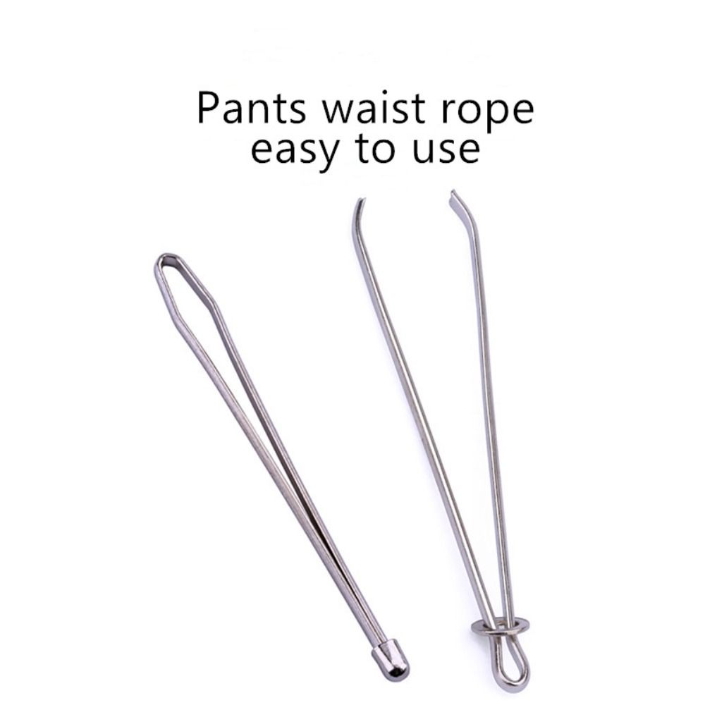 Craft Wearing Threaders Guide Stainless Steel Elastic Rope Threader Elastic Band Clamp