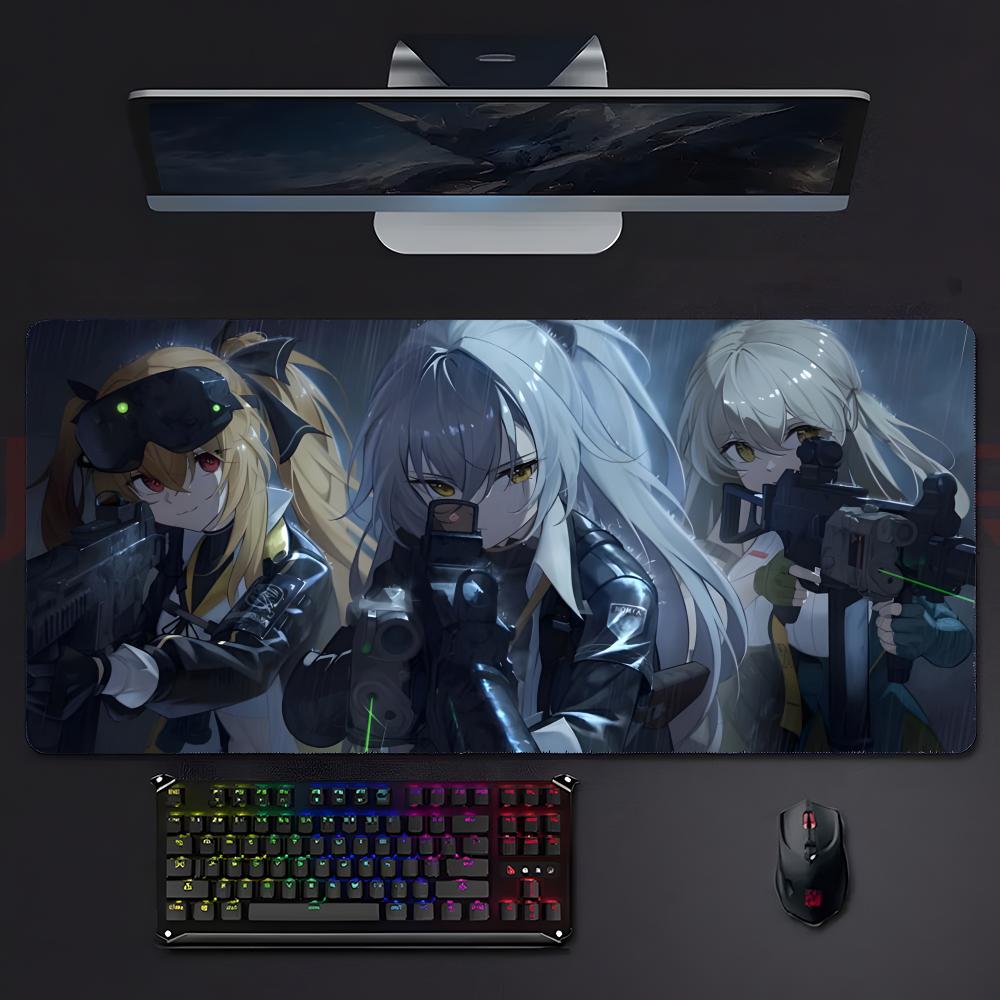 Game Tactical GGirls Frontline Mouse Pad Large Gaming Mousepad With Stitched Edges Thickened Desk Mat Pc