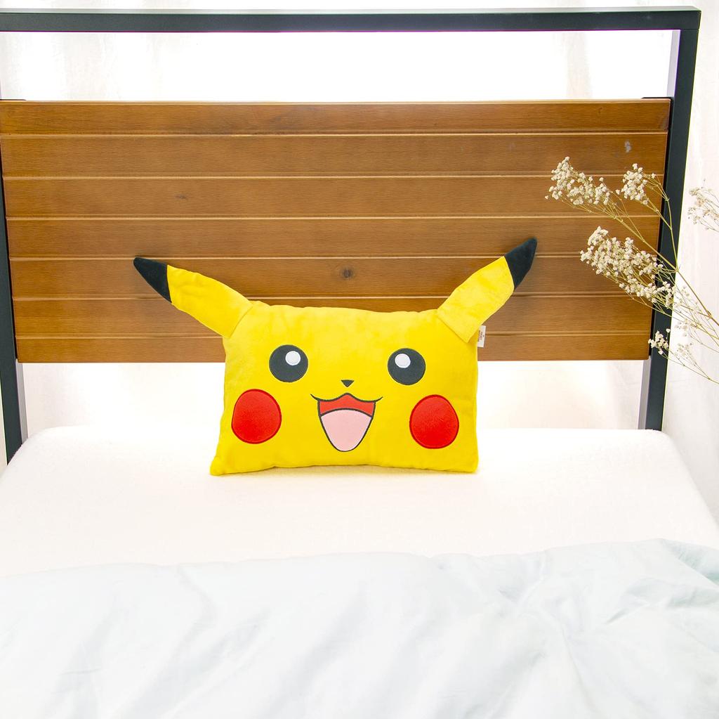 MORIPiLO Подушка Morishita для детей Покемон Пикачу желтая 28x39 см пушистый материал набивная подушка Покемон 4620078