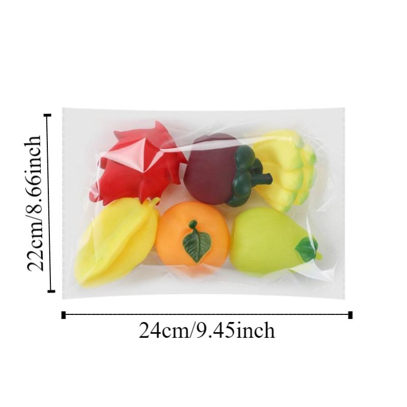 Kneading Vegetable Baby Bath Toys Sound Fruit Play Water Bath Toy Children Adult
