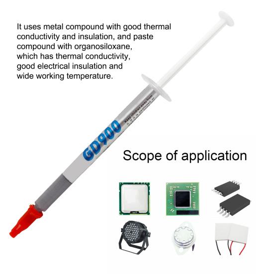 3 шт. Термопаста GD900 Эффективный состав низкой консистенции для ЦП 4,8 Вт/м·К Охлаждающая смазка для материнской платы