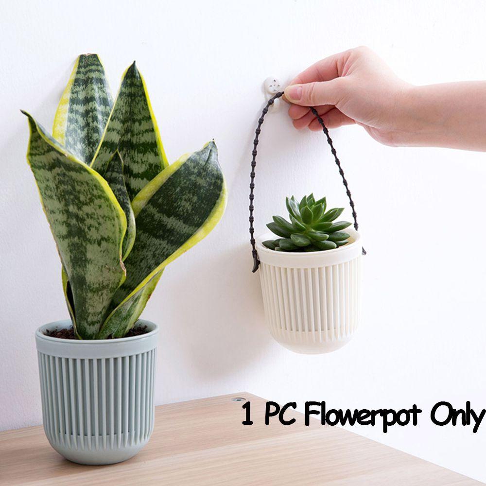 1 PC Colorful Planter Home Decor Hanging Flowerpot Double-layer Garden Pot Plants Holder