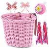 Kid "s Bike Basket for Girls Front Bike Accessories with Handlebar Streamers  Cycling Ages 313