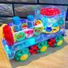 The Transparent Toy Train Features 360° Rotation and Musical Light Effects,battery Not Included