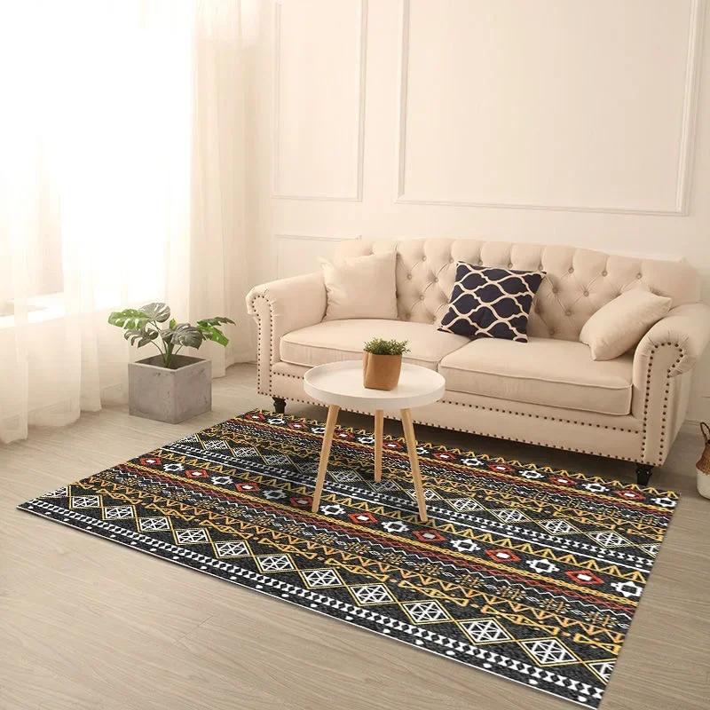 Ковер в марокканском этническом стиле для гостиной, журнальный столик, ковер большой площади, для спальни, в богемном стиле в стиле ретро, ​​коврик для пола, коврик для пола