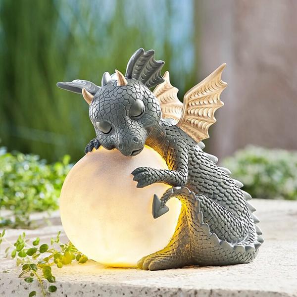 New 4 Styles Small Dinosaur Shape Meditation Sculpture Dragon Meditated Statue Resin Crafts Home Decor