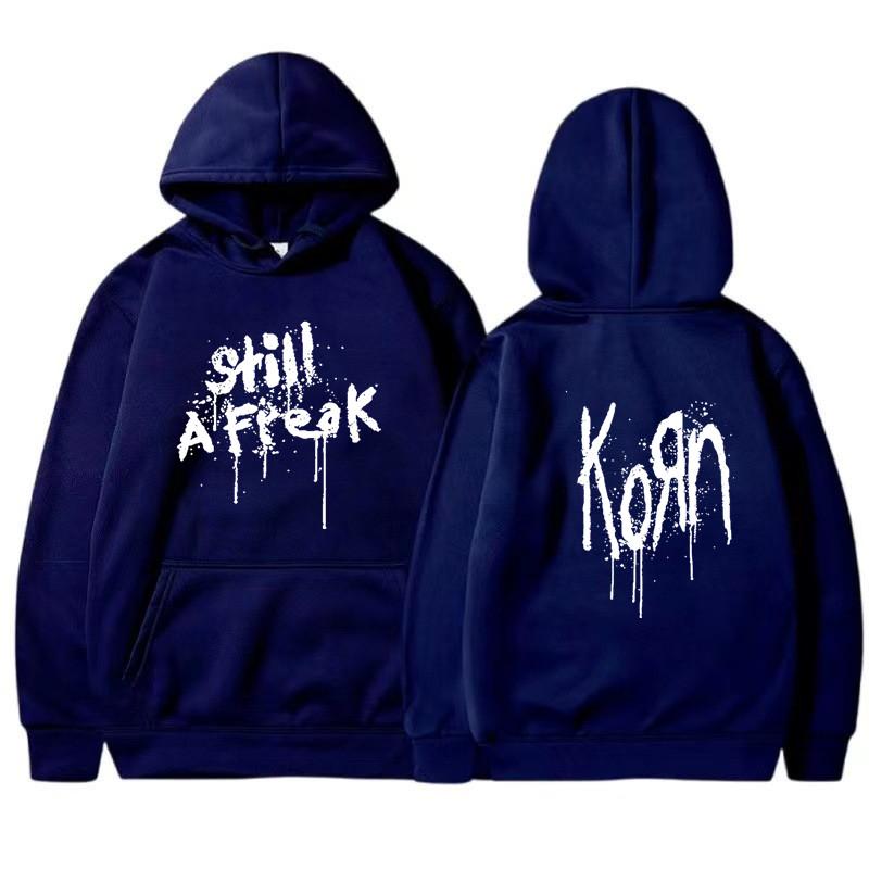 Korn Music Concert Rock Band WORLD TOUR Hoodie Мужская и женская толстовка Мужской винтажный пуловер