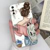Для Vivo Y36 Y20 Y15S Y02 Y11 Y12 Y35 Y33s Y31 Y30 Y27 Чехол для телефона Задняя крышка Модный противоударный прозрачный мягкий силиконовый чехол из ТПУ для Vivo для мальчиков и девочек