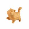 Маленькая деревянная статуэтка кошки, милая фигурка животного, кошачий орнамент, настольная скульптура кошки