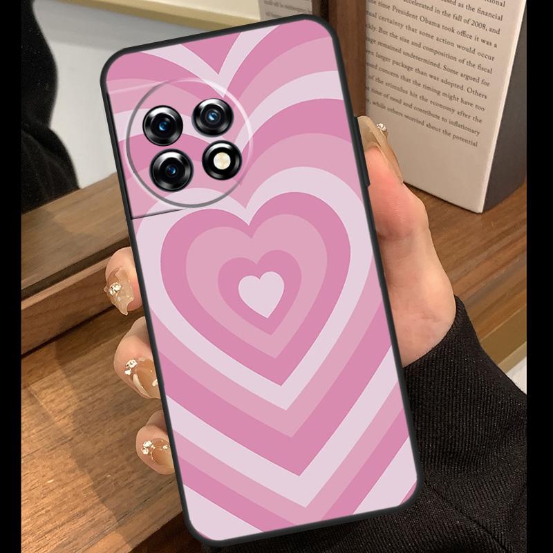 Чехол 'Latte Love' с коричневым сердцем, эстетичный, для OnePlus 15 R 13T 13R 12R 10T 8T 13 12 11 9 10 Pro Nord 5 CE 4 2 3 Lite N20 N30