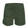 Womens Comfy Drawstring Solid Color Casual Elastic Waist Pocket Shorts Pants