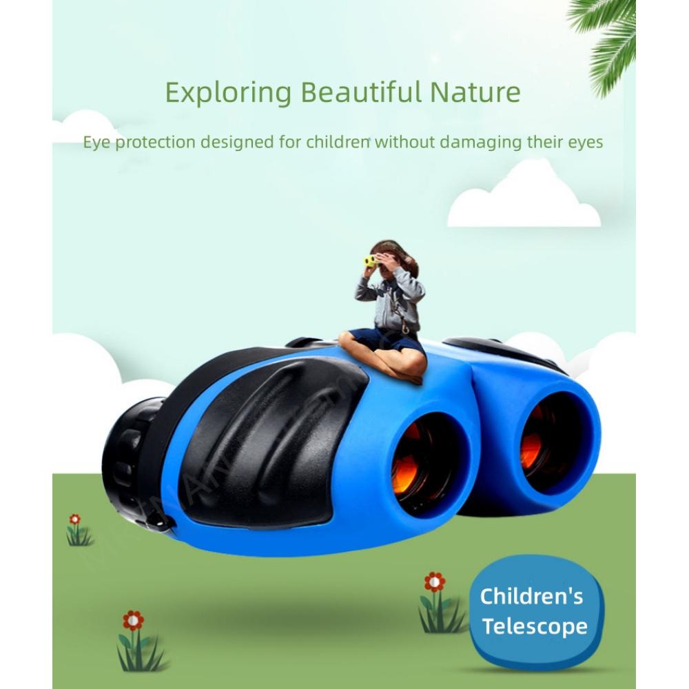 8x детский профессиональный мини-карманный телескоп, оптика, компактный бинокль для путешествий, наблюдения за птицами, объектив 21 мм