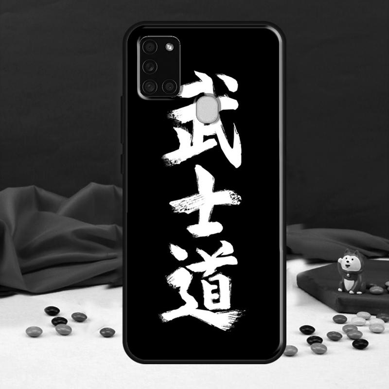 Чехол для Samsung Galaxy A34 A54 A14 A12 A22 A32 A52 A51 A71 A50 A53 A73 A13 с изображением японского самурая