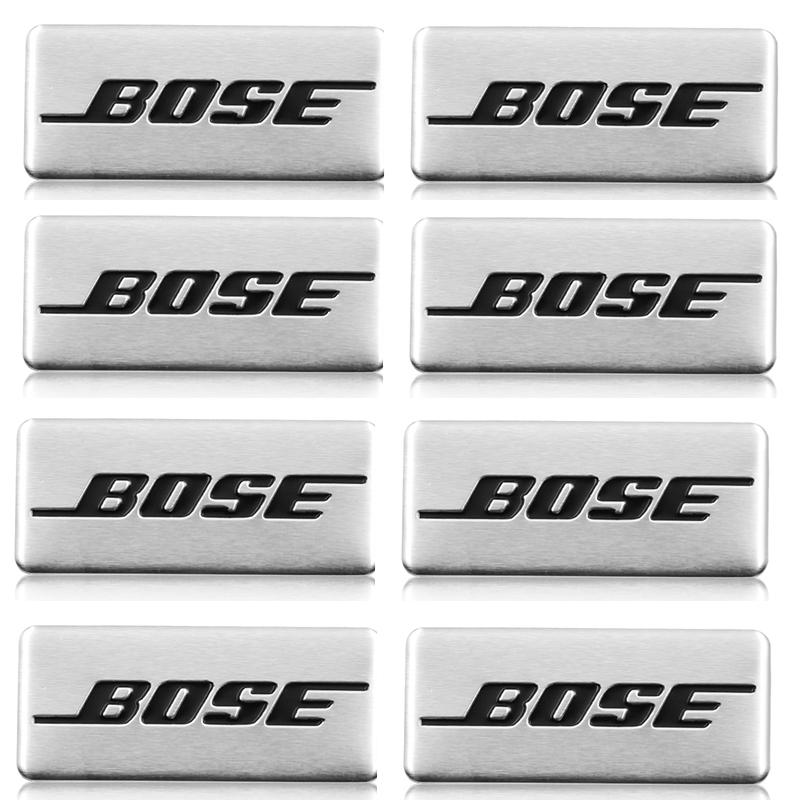 Bose Значок с логотипом-буквой алюминиевый 3D наклейки для автомобильной аудиосистемы Для bmw Dacia Alfa Romeo Lada Skoda Hyundai Infiniti Volvo Jaguar