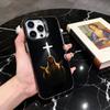 Святой И-Иисус Х-Христос JC Чехол для телефона для iPhone 17,16,15,14,13,12,11 Plus,Pro Max,XS,Цветной Посеребренный Внутренний Чехол