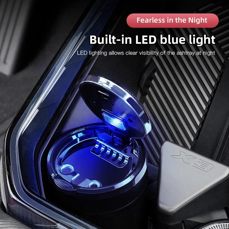 For Jeep Car Ashtray Portable Detachable LED Light For Jeep Wrangler JL JK Renegade Compass Gladiator Cherokee Rubicon Willys