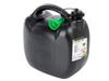 Plastic Fuel Canister, 10L, Oval, Black