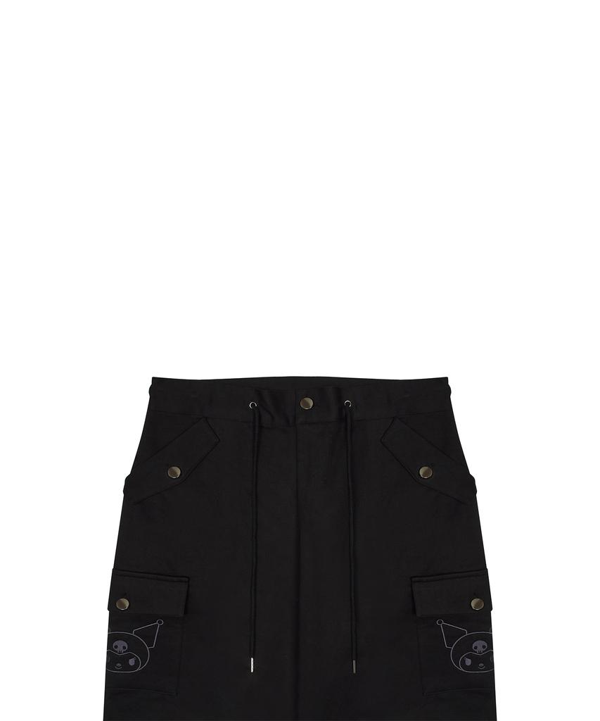 LUVISTRUE [Kuromi] Wide Cotton Pants(Black)