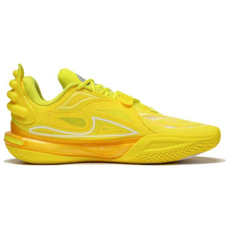 Li Ning All City 11 V2 Wade Амортизация Скользкая подошва Низкие Баскетбольные кроссовки Мужские Лимон ABAT053-5