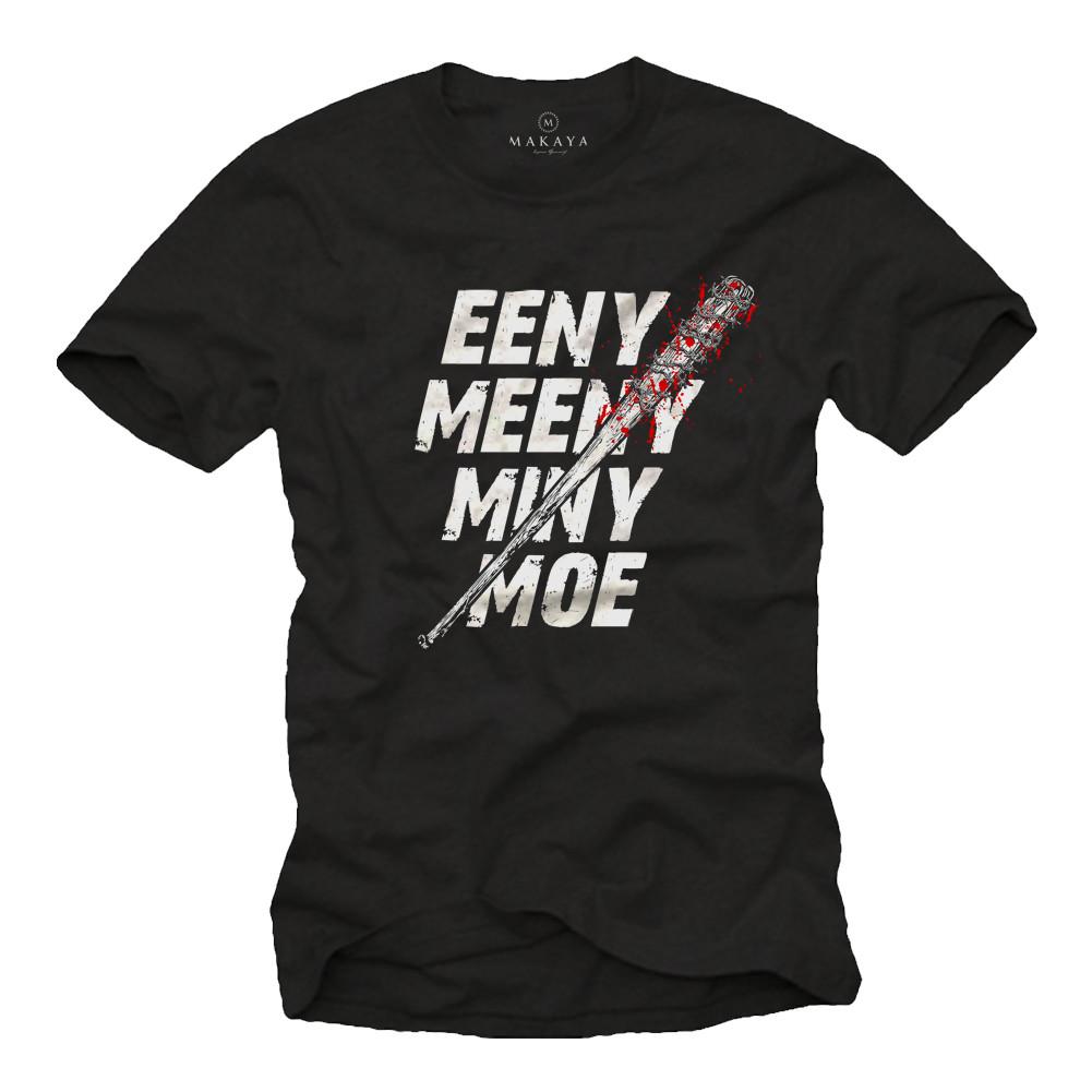 Walking Negan Men's T-Shirt with Lucille Dead - Men's Eeny Meeny Miny Moe Shirt-