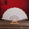 Dancing Fan Folding with Hanging Ring Smooth Opening Comfortable Grip Dance Clear Pattern Chinese Style Fabric School Supply