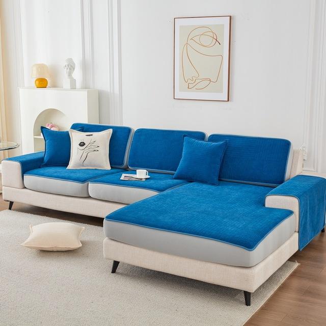 Высококачественный четырехсезонный универсальный нескользящий чехол на сиденье дивана, эластичный чехол для подушки из синели «все включено» для гостиной