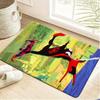 Bath Mat 1pc, Spider for Man Takes Action, MARVEL Flannel Rectangular Mat, Bathroom Non-slip Entrance Mat, Fun Door Decoration