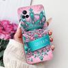 Чехол для телефона Vivo V21e V2061 / V21 4G 5G V2050 V2066 VivoV21e V 21 4G Элегантный цветочный принт с кошкой Мягкий силиконовый ТПУ Чехлы