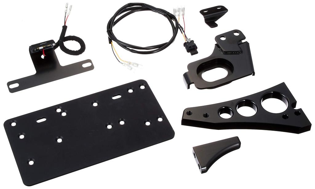 Номер детали мотоцикла Kijima, боковое крепление, крепление оси (черный) FXBR/S 2018~ HD-01398