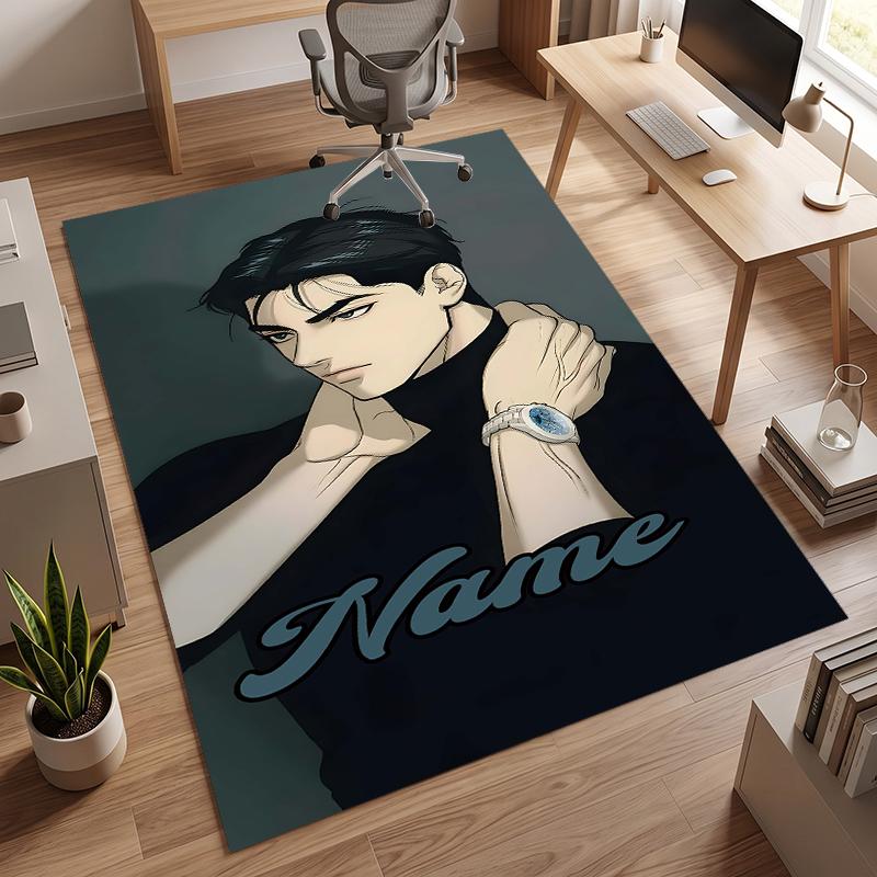 Joo Jaekyung (1) Personalized name Office Carpet Stylish Decor for Living Room Bedroom Kitchen