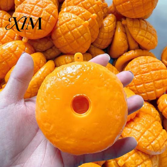 DIY Stress Relief Toy Pineapple Bun Crust Squeeze for DIY, Simulated Bread Toy, Fake Food Sensory Fidget Anxiety Reduction Handheld