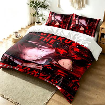 Chainsaw Man 3pc Duvet Cover Set Simple Modern Bedding Set Wrinkle Resistant Soft Fabric All Season Use a Perfect Gift