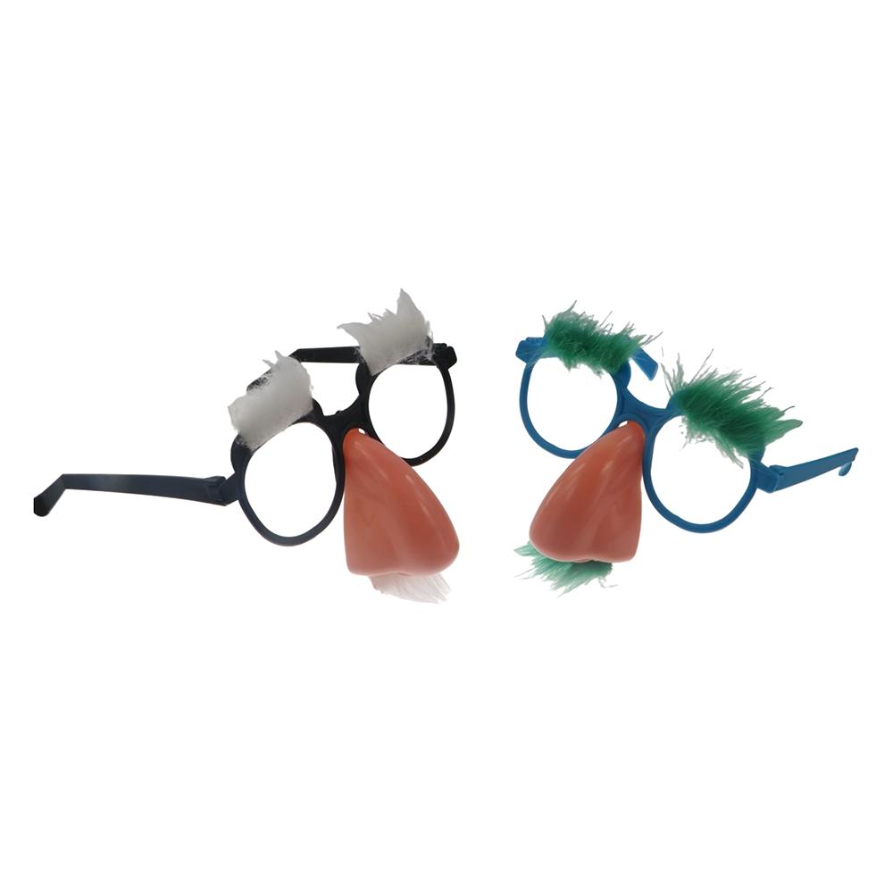 Очки-трюки Очки с большим носом Черная борода Очки-трюки с большим носом Фестивальные принадлежности