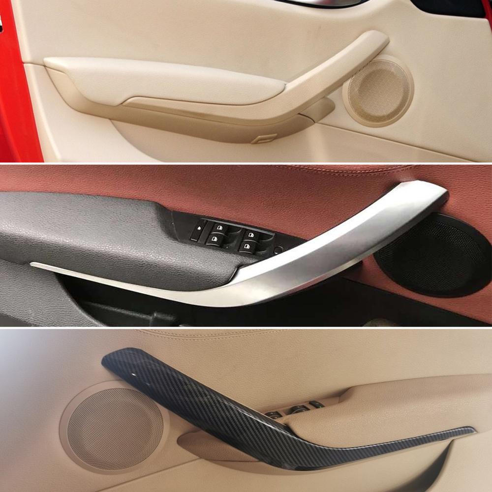 4PCS Set Car Interior Door Front Rear Left Right Pull Handle Outer Cover Trim For BMW X1 E84