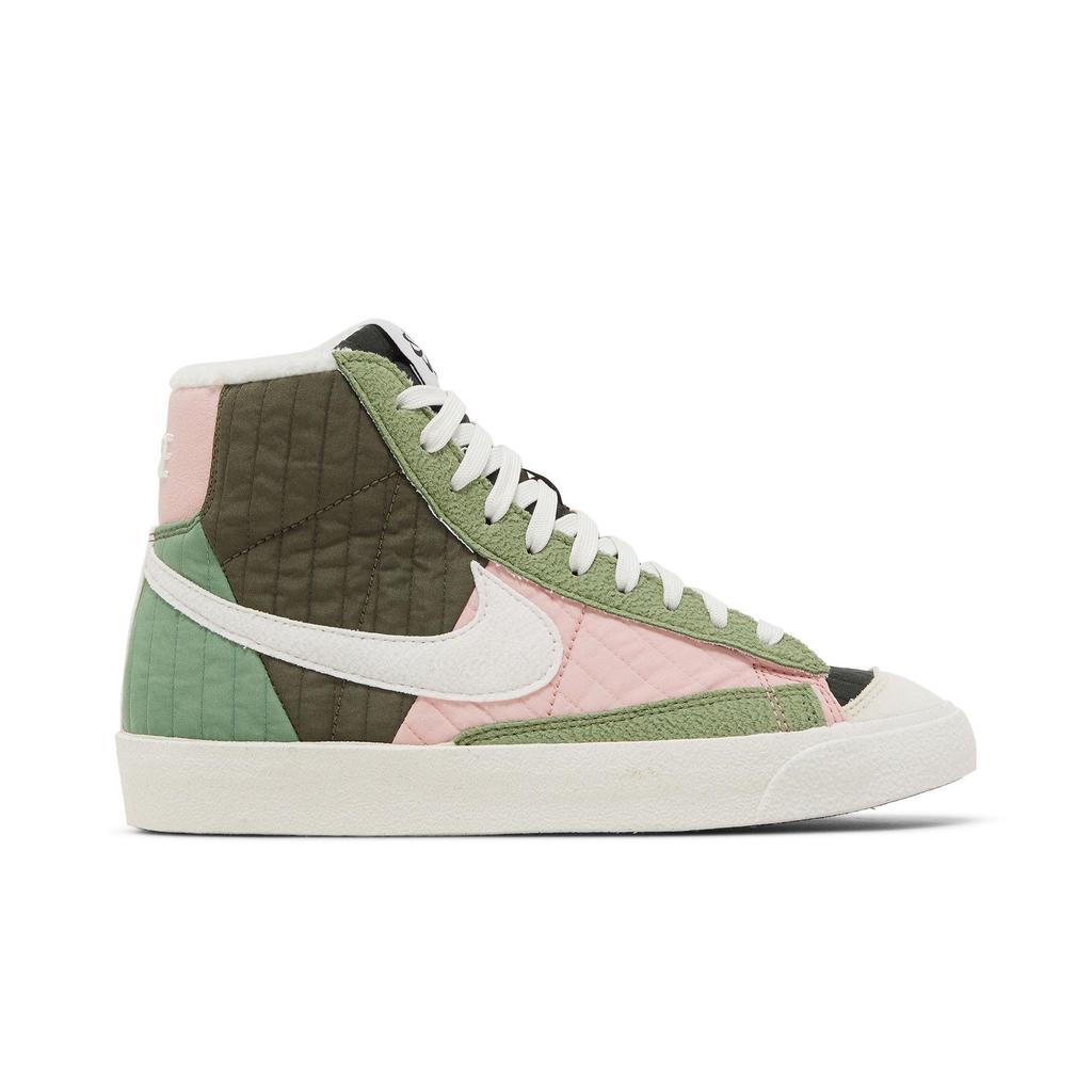 Nike Женский Блейзер Mid '77 LX Next Nature 'Toasty - Oil Green' (женские размеры) Зеленый / Парус / Парус Кроссовки для скейтборда DO7445 311