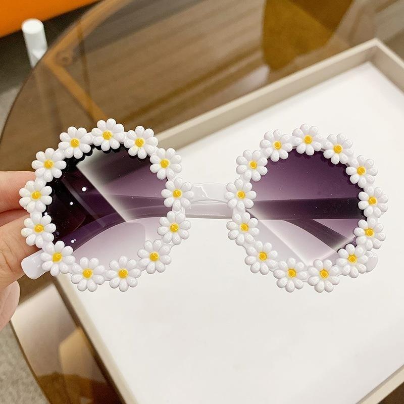3PCS Fashion Kids Sunglasses Flower Shape Glasses for Children Boys Girls Accessories Outdoor Photography Eye Protection