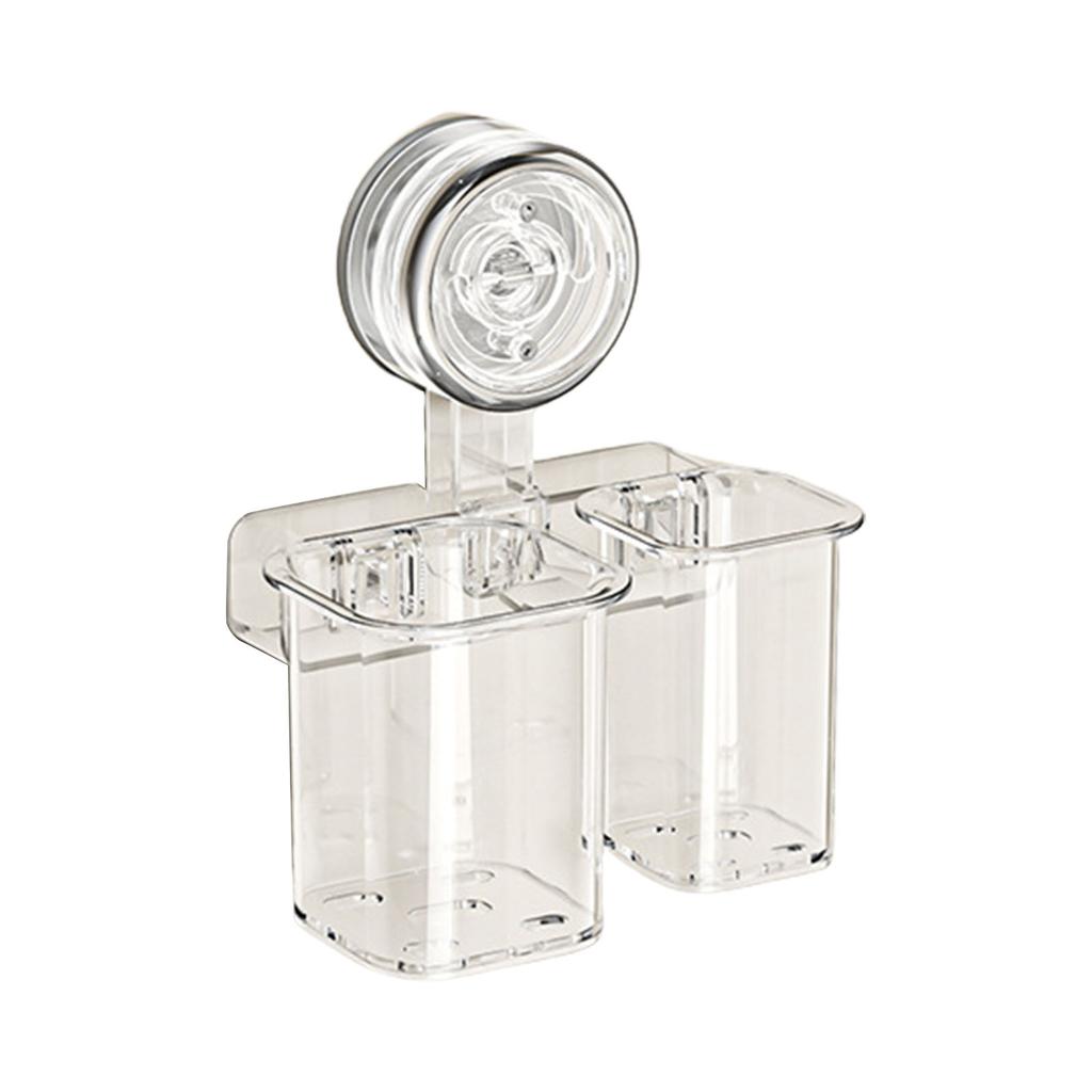 Маленький держатель для зубных щеток на присоске, настенное крепление без сверления, подставка для ванной комнаты для кухни и спальни