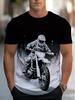 Men's Fashion Motorcycle Pattern-Shirt- Trendy and Comfortable Design Motorcycle Enthusiasts- Casual Wear and Outdoor Adventures- High-Quality Print