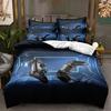 Модная технология печати, 3D цифровая печать, постельное белье, пододеяльники, наволочки, комплекты из трех предметов