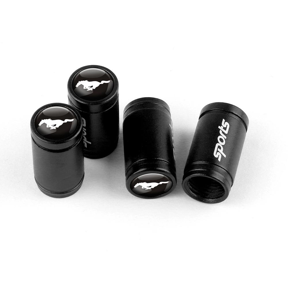 4Pc Car Sport Styling Wheel Tire Valve Caps Tyre Stem Covers Decoration For Ford Focus ST Ranger Mondeo Kugo Fiesta Wheel hubcap