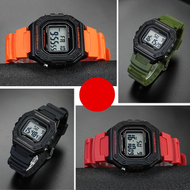 Силиконовый ремешок из смолы для часов Casio Band SGW-300 SGW-300H/400/500 AE1200 AE1100 MRW-200 W218H Водонепроницаемый резиновый спортивный ремешок для часов