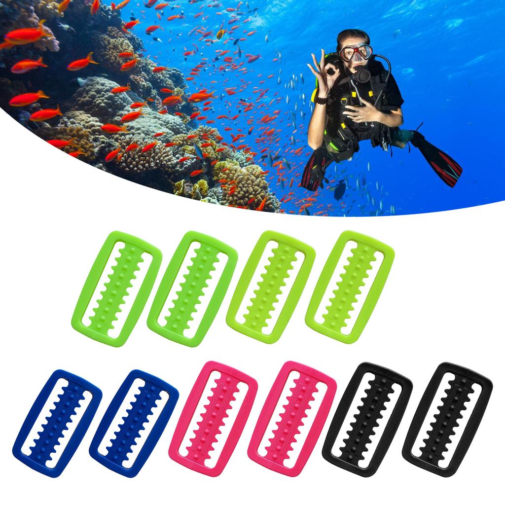 2 шт. лямка для подводного плавания с аквалангом, скользящий стопор, фиксатор груза, зажимы с зубцами для подводного плавания с аквалангом и маской